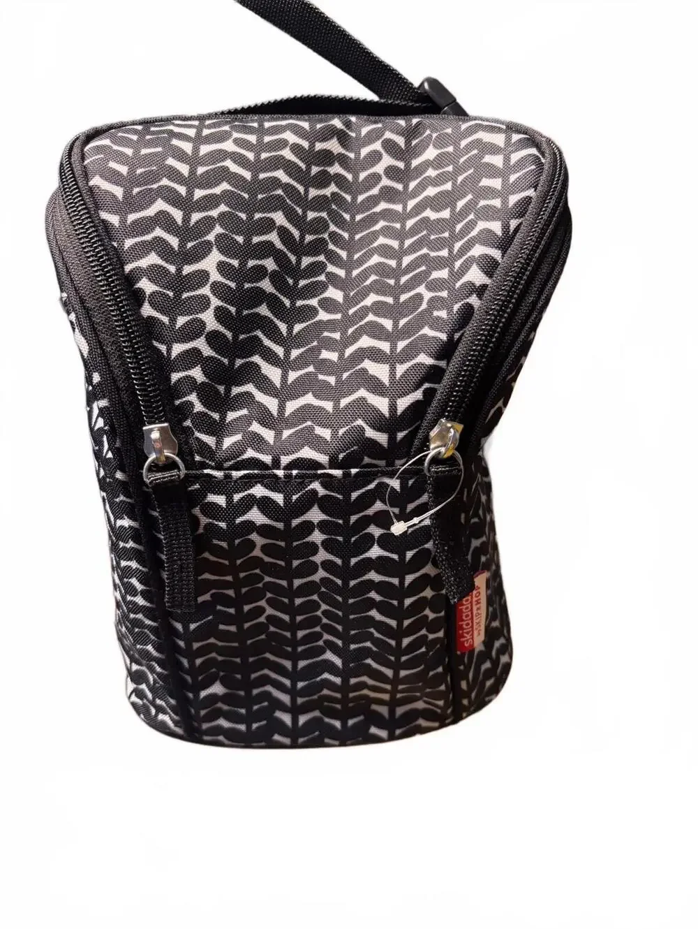 Skip Hop Skidaddle Insulated Bottle Bag in Black and White